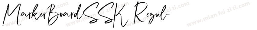 MarkerBoardSSK Regul字体转换